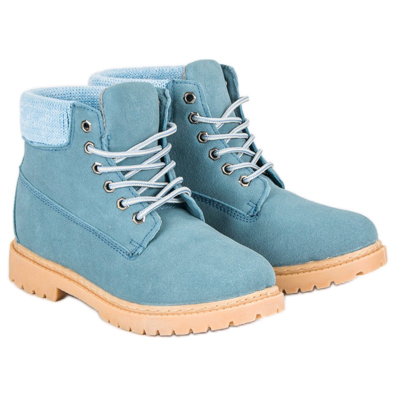 Original Walkman Shoes Blue leather boots 1