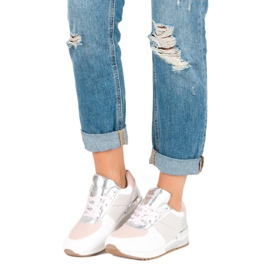 Betler Pastel Sport Shoes white grey pink 1