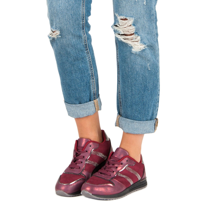 VICES burgundy sneakers red 1