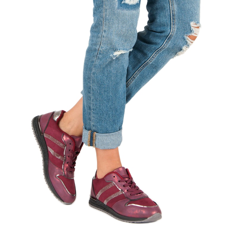 VICES burgundy sneakers red 2