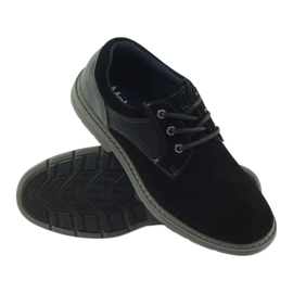 McKey Men's suede shoes 285 black navy blue 3