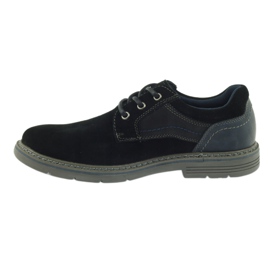 McKey Men's suede shoes 285 black navy blue 2