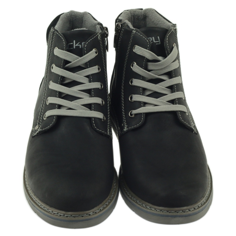 McKey Black men's lace-up boots 288 grey 3