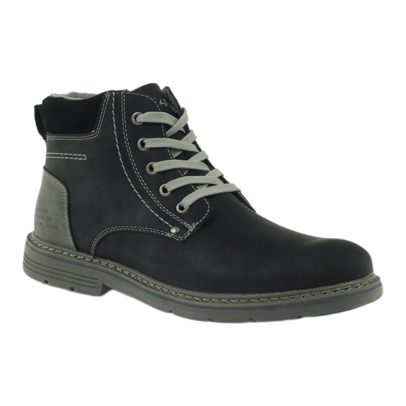 McKey Black men's lace-up boots 288 grey 1