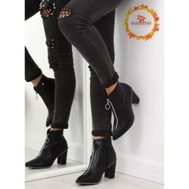 Black high-heeled boots YQ201P black 1 Black high-heeled boots YQ201P black 1
