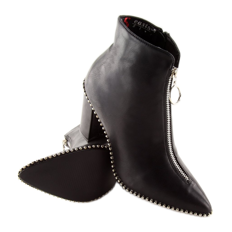 Black high-heeled boots YQ201P black 2 Black high-heeled boots YQ201P black 2