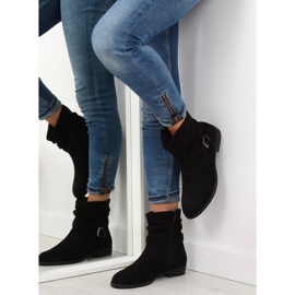Black women's black boots 606-3 Black 1