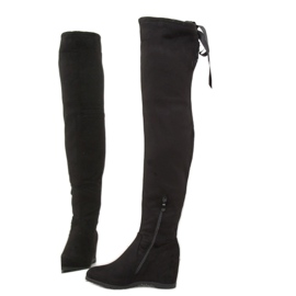 Black wedge boots 168-139 black 2