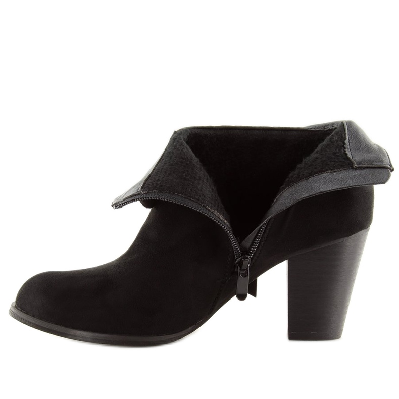 Black high-heeled boots 863-GA Black 2