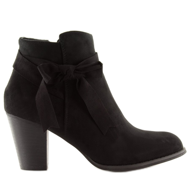 Black high-heeled boots 863-GA Black 1