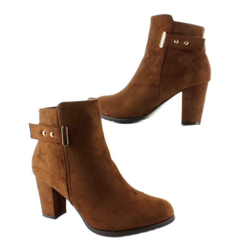 Boots with a gold XD-08 Camel buckle brown 2