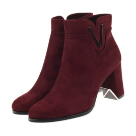 Sergio Leone 546 burgundy boots multicolored 4