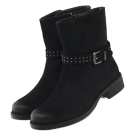 Black Sergio Leone 500 zipper boots 4