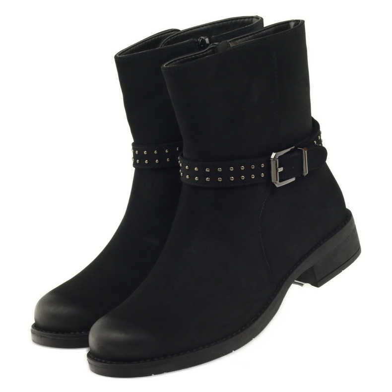Black Sergio Leone 500 zipper boots 4