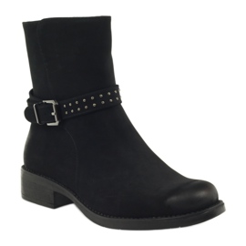 Black Sergio Leone 500 zipper boots 1