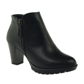 M.Daszyński Boots on the post black 1708 1