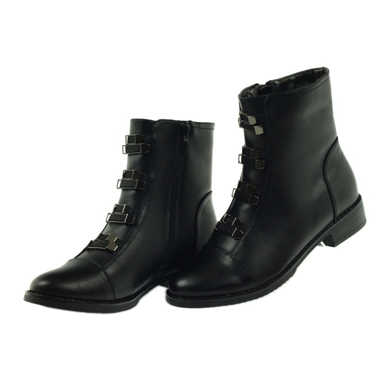 M.Daszyński Black Booties Jodhpur boots SA62 5