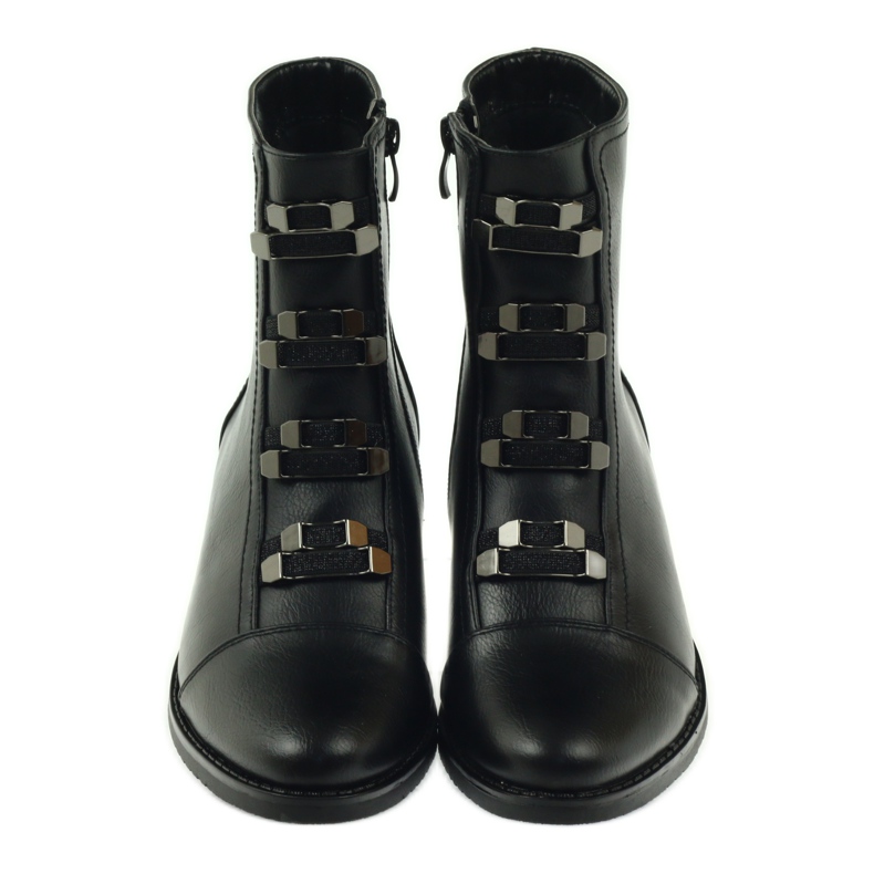 M.Daszyński Black Booties Jodhpur boots SA62 3