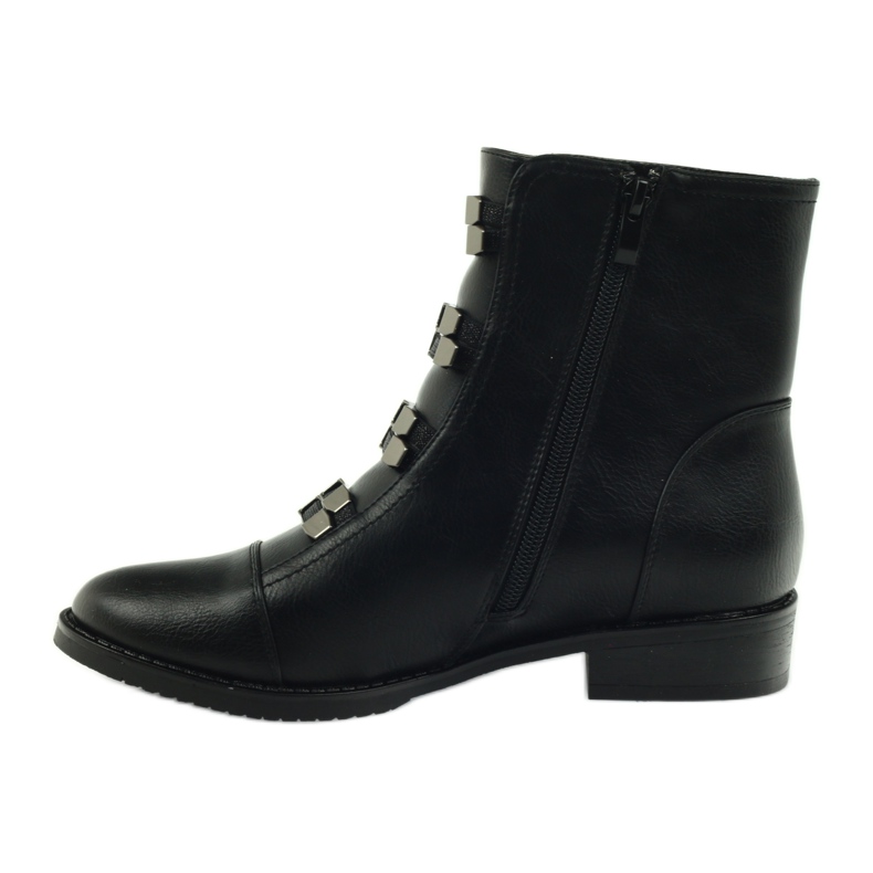 M.Daszyński Black Booties Jodhpur boots SA62 2