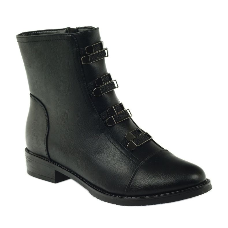 M.Daszyński Black Booties Jodhpur boots SA62 1