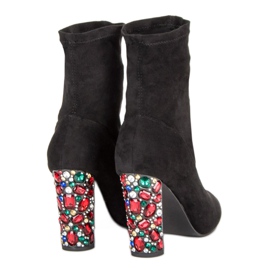 Vices Elegant suede boots black 1