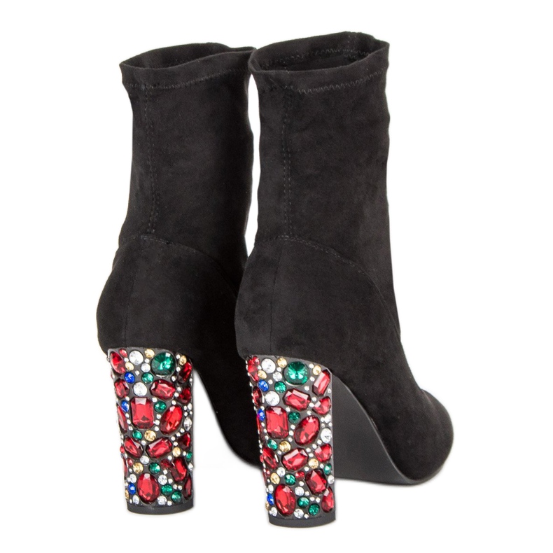 Vices Elegant suede boots black 1