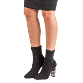 Vices Elegant suede boots black 1