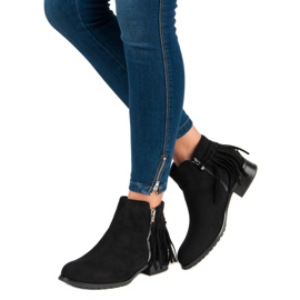 Kayla Boho suede boots black 2