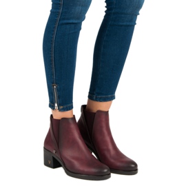 Boots Chelsea Boots On Heel VINCEZA red 1