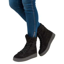 Bello Star Suede snow boots black 2