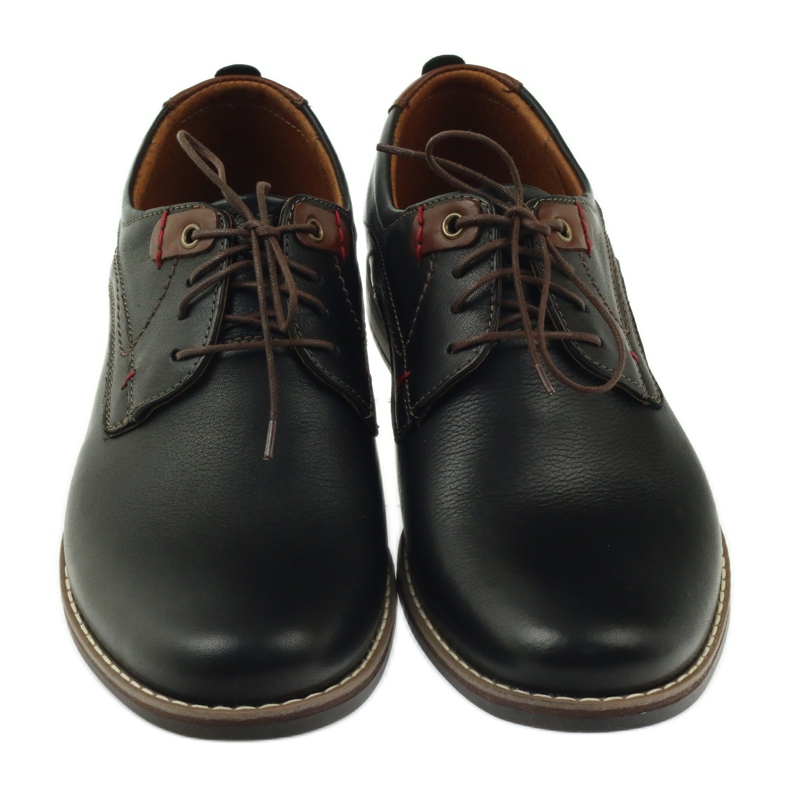 Riko men's shoes lace-up 842 black brown 3