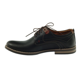 Riko men's shoes lace-up 842 black brown 2