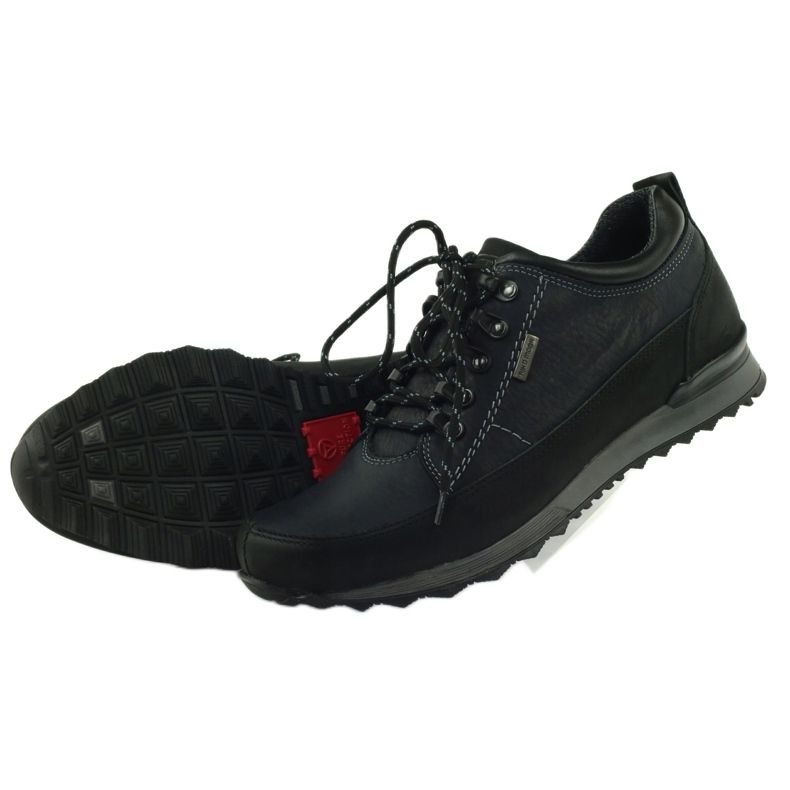 Riko men's low trekking shoes 855 black 5