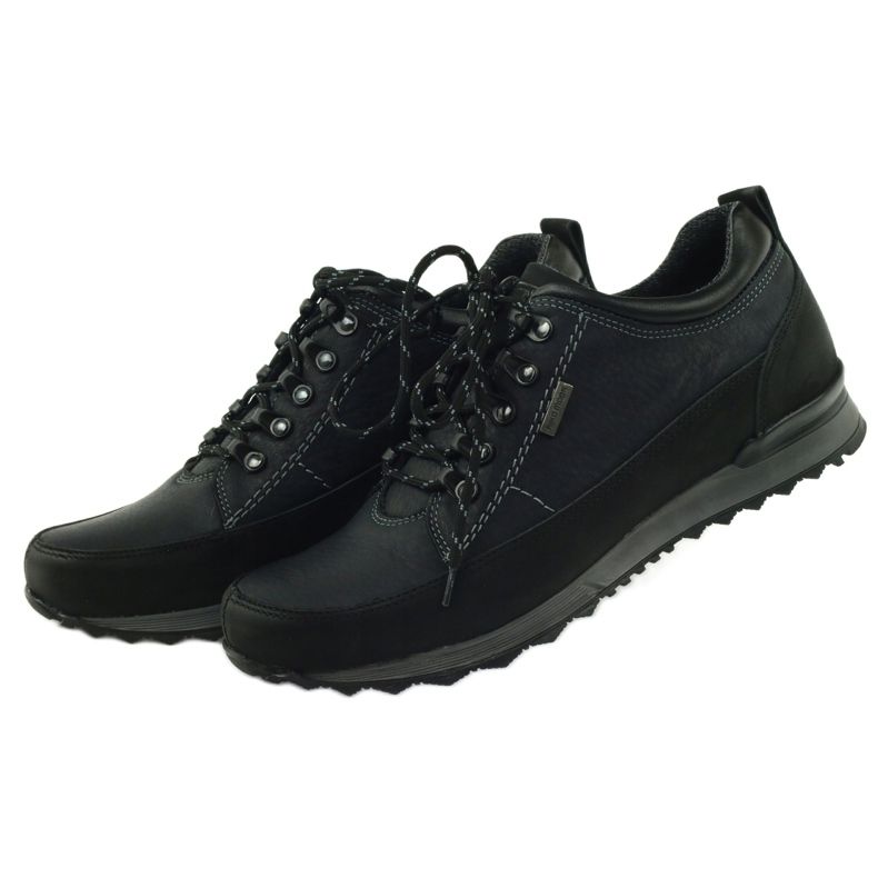 Riko men's low trekking shoes 855 black 4