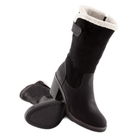 Black boots for women stable T132 Black 1