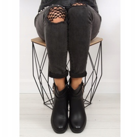 Black HY-54 Black boots with thick soles 1