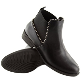 Black Chelsea boots for women Q-28 Black 2