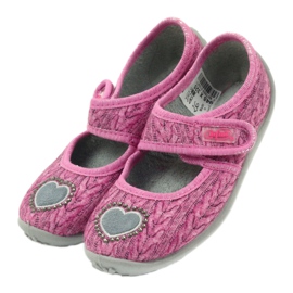 Befado children's shoes ballerinas slippers 945x325 grey pink 4 Befado children's shoes ballerinas slippers 945x325 grey pink 4