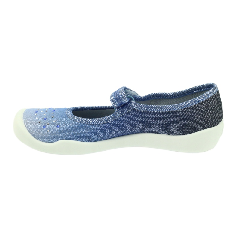 Girls slippers sequins Befado 114y316 blue grey navy blue 3