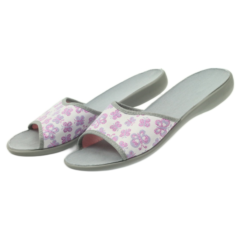 Befado 300D041 slippers with butterflies multicolored 4