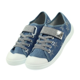 Befado children's shoes sneakers slippers 251Q094 blue grey 4