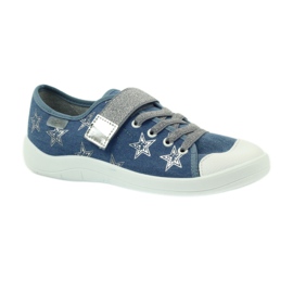 Befado children's shoes sneakers slippers 251Q094 blue grey 1