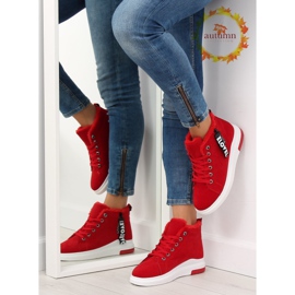 Red insulated sneakers 2018-67 red 1