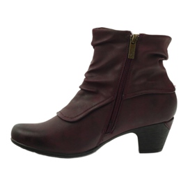Maroon boots super comfortable Aloeloe multicolored red 2