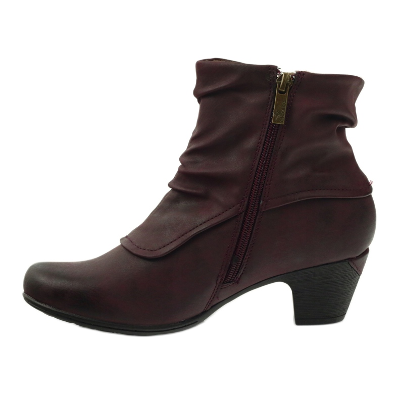Maroon boots super comfortable Aloeloe multicolored red 2