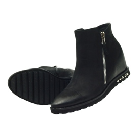 Black Wedge boots Edeo 3137 4