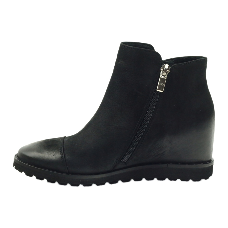 Black Wedge boots Edeo 3137 2