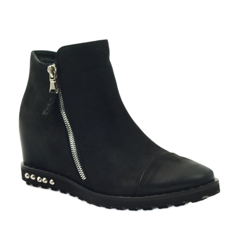 Black Wedge boots Edeo 3137 1