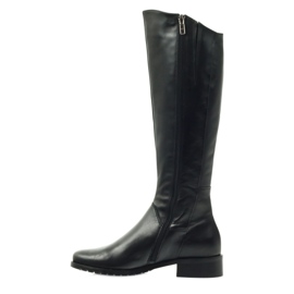 Black long boots Edeo 2206 2