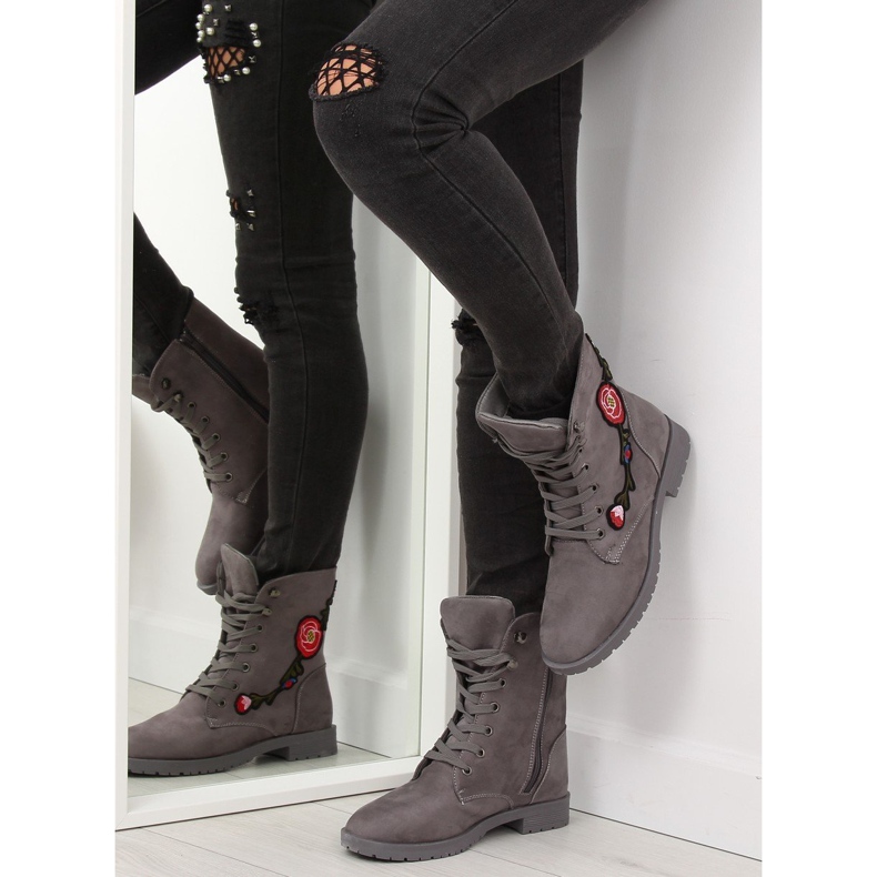 Workers with gray AB-9 Gray embroidery grey 1